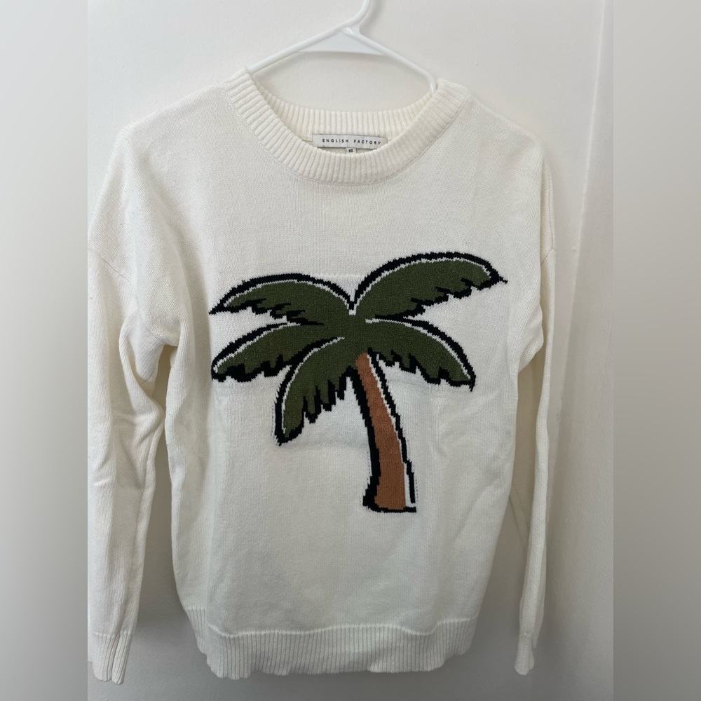 Palm tree sweater. Size XS.